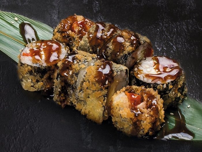 Краб и моцарелла темпура